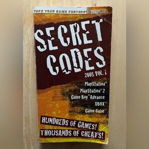 Brady Games Secret Codes 2005 Vol 1 Paperback Playstation Gameboy Advance Xbox